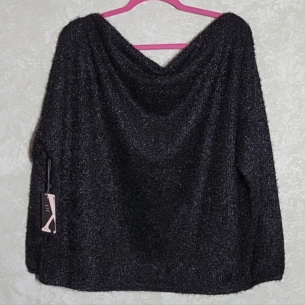 Gibson Bateau Neck Blouson Top, 1X & 2X - Picture 11 of 11